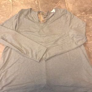 Grey long sleeve blouse